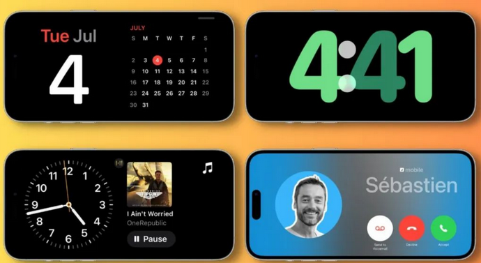 南区街道苹果手机维修分享iOS17横屏充电待机显示有什么好处 
