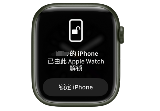 南区街道苹果手机维修分享用 AppleWatch 解锁配备面容 ID 的 iPhone方法 